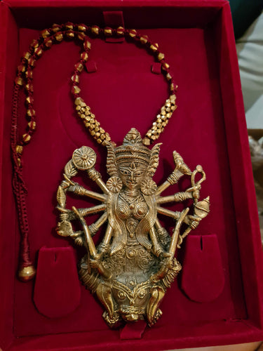 Durga  Dokra Necklace set.
