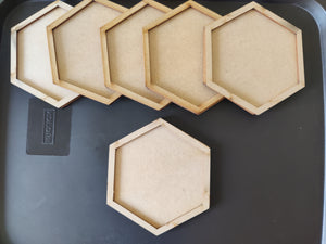 Hexagon DIY coaster set - Shunya Creations