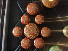 Set of six Little Royal mandala stones
